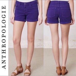 Anthropologie Pilcro and the Letterpress shorts